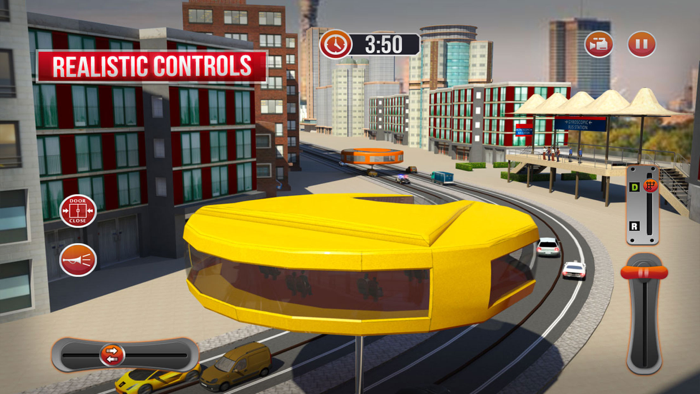 Futuristic Gyro Bus Driver 3D