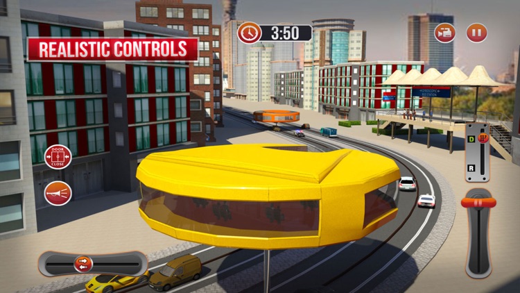 Futuristic Gyro Bus Driver 3D screenshot-3