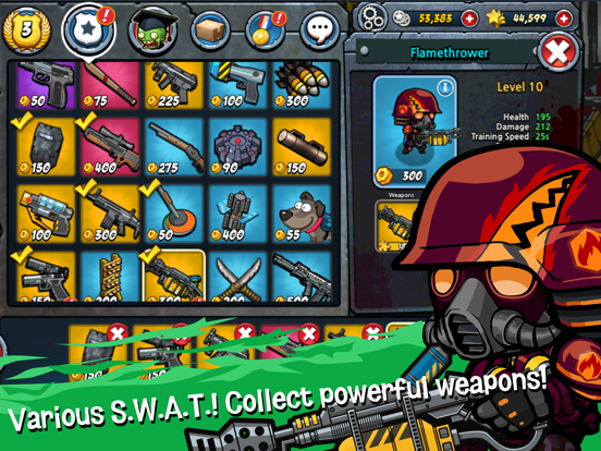 SWAT and Zombies S2 iPad screenshot 2 - Games app