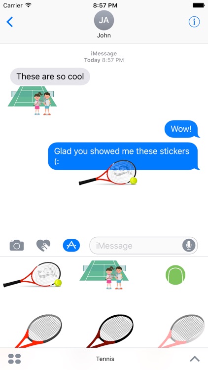 Tennis Stickers: it's a racket