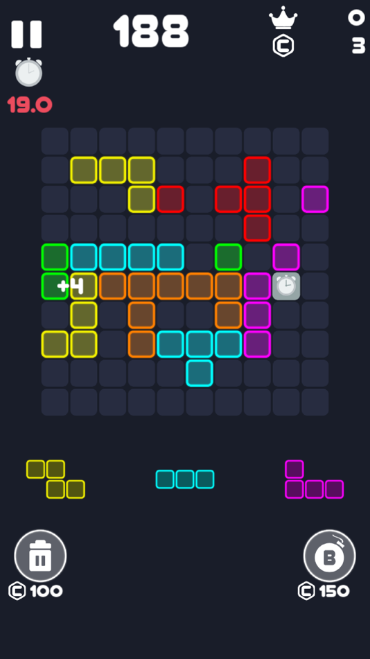 #6. Neon Block Puzzle : Fill Board (iOS) Podle: Hoang Vinh Nguyen