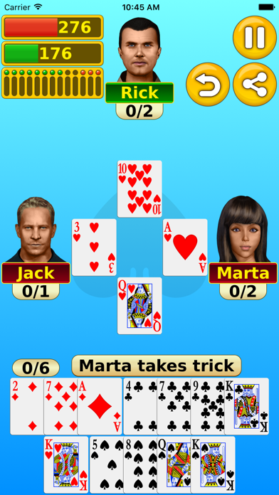 Screenshot #2 pour Spades - Play online & offline