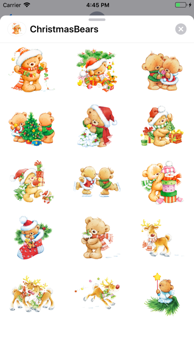 New Year, Christmas Cute Bears screenshot 2