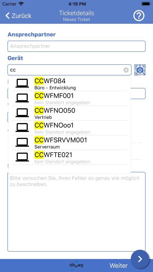 #6. DIGAS Ticket (iOS) By: Comlab Computer GmbH
