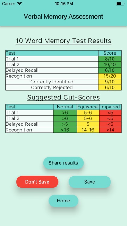 Verbal Memory Assessment screenshot-4