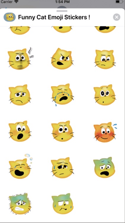 Funny Cat Emoji Stickers！ screenshot-3