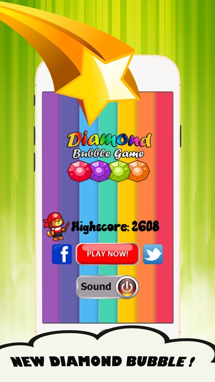 Diamond bubble mania: Bubbles ball shooter games