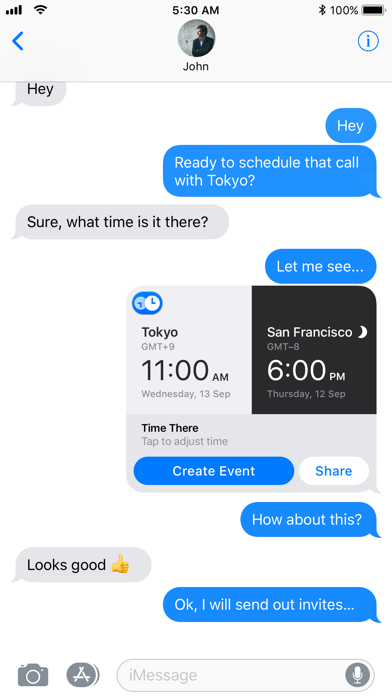 Screenshot #2 pour Time There: iMessage Edition