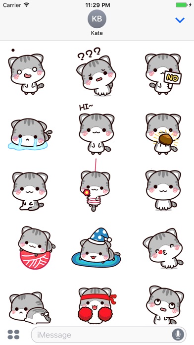 Animated Kitten Cat Stickers screenshot 2