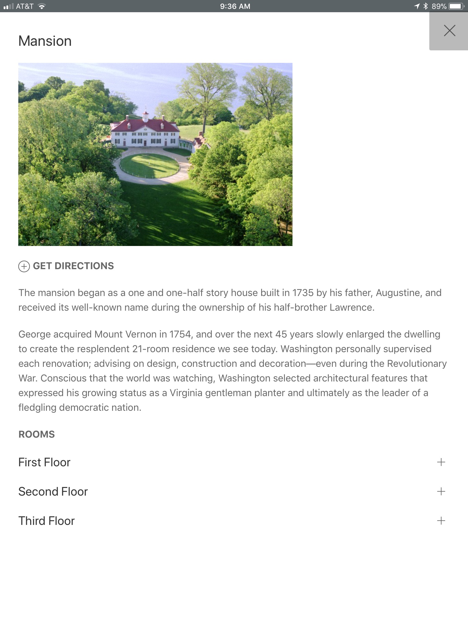 George Washington Mount Vernon screenshot 2