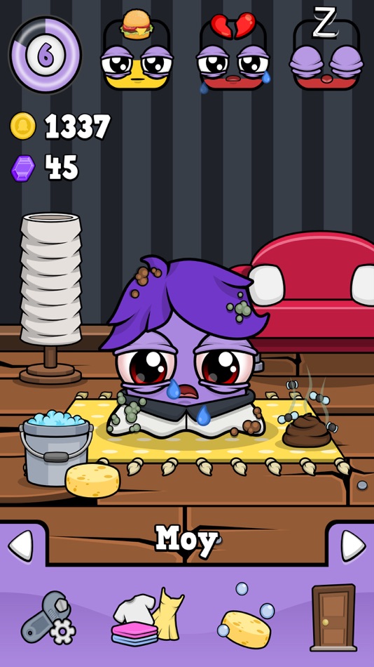 #2. Moy 4 - Virtual Pet Game (iOS) By: Frojo Apps