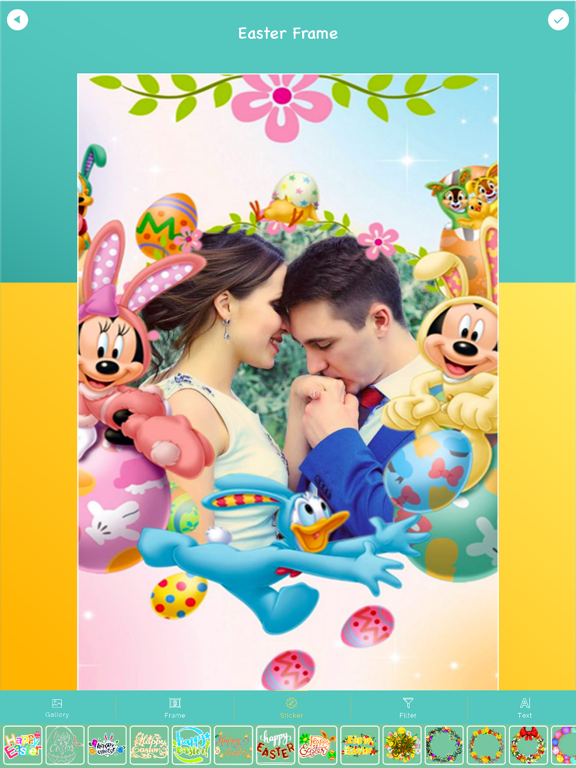 Easter Photo Frame New iPad screenshot