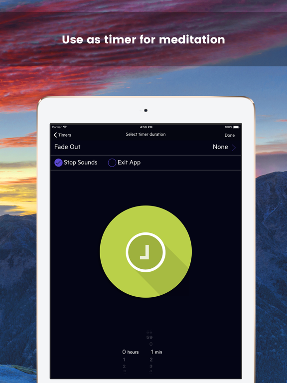 Trance Meditation Sounds Timer iPad screenshot 5 - Productivity app