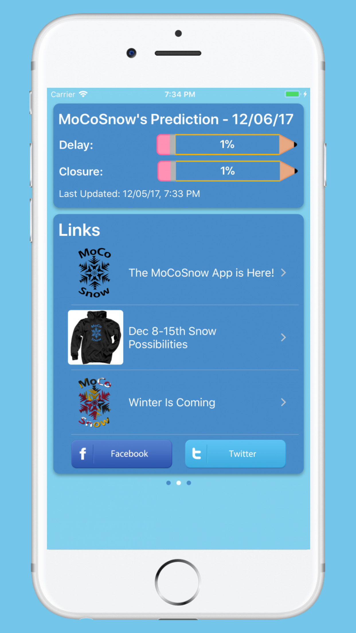 MoCoSnow App