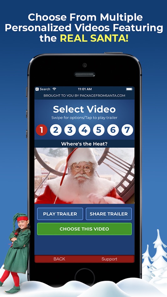 #2. Personalized Video From Santa (iOS) 由: PackageFromSanta.com