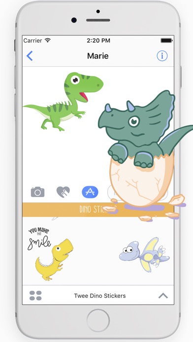 Twee Dino Stickers Family screenshot 2