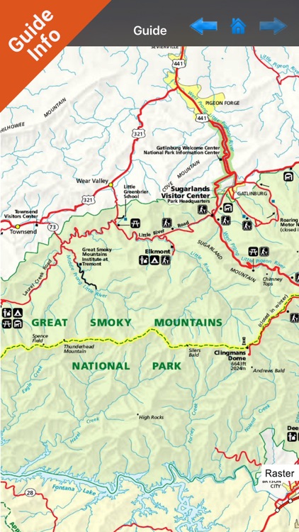 Great Smoky Mountains National Park GPS map screenshot-3