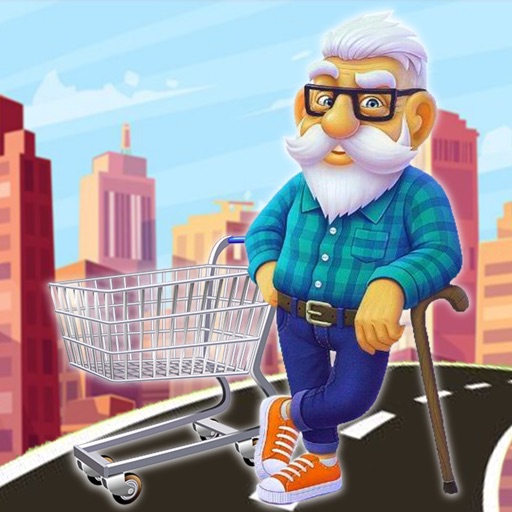 Grandpa And Cart : Skater