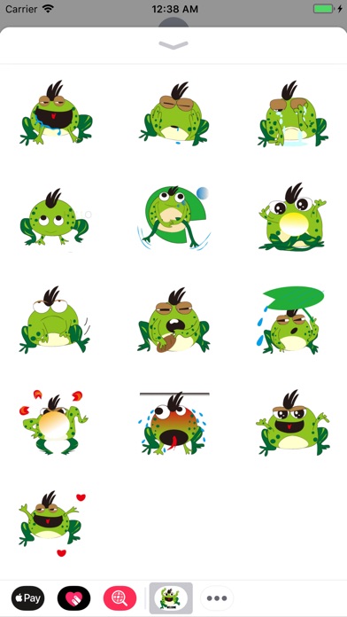 Green Frog Animated Stickers screenshot 3