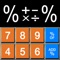 Percentage Calculator has a full set of percentage functions built in, with only one touch needed to use