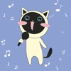 Crazy Funny Cute Cat Sticker