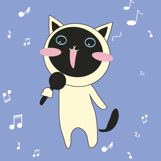 Crazy Funny Cute Cat Sticker Icon