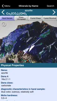 mineral database iphone screenshot 1