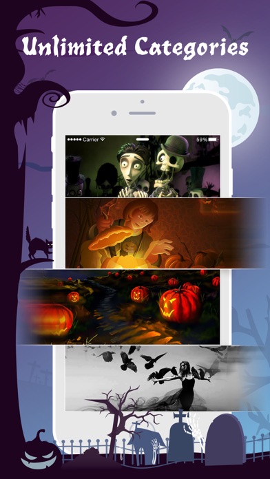 Screenshot #3 pour Halloween Wallpaper Sticker HD