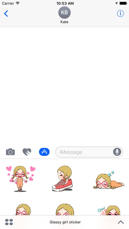 Glassy girl sticker screenshot-4