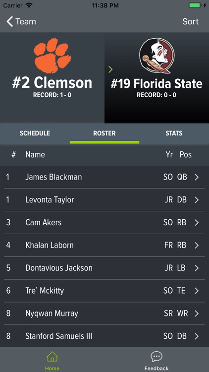 Clemson Football Schedules screenshot-3