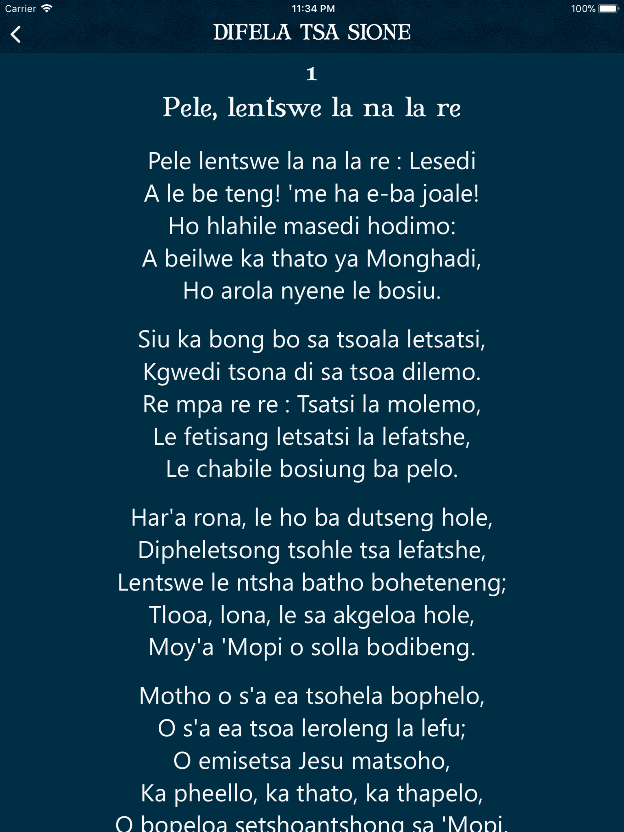 Difela Tsa Sione