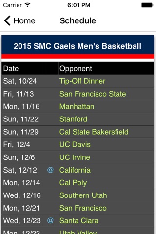 Basketball-Saint Mary's Gaels screenshot 3