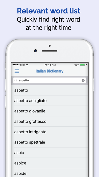 Italian Dictionary Elite Screenshot
