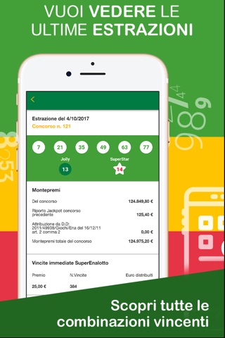 SuperEnalotto Verifica Vincite screenshot 4