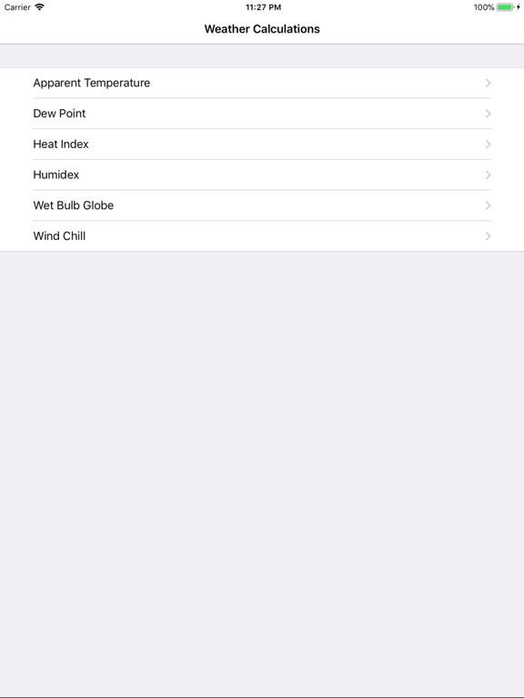 Screenshot #4 pour Weather Calculations