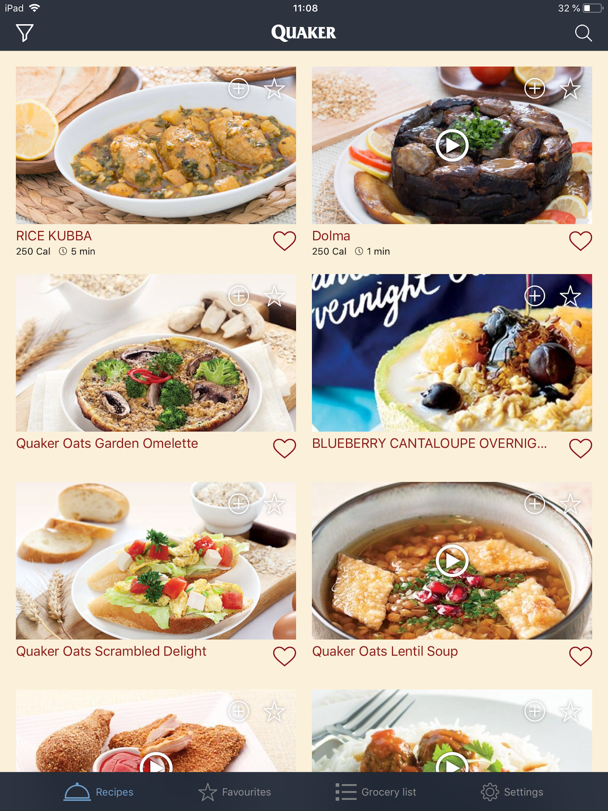 Quaker Arabia Recipes