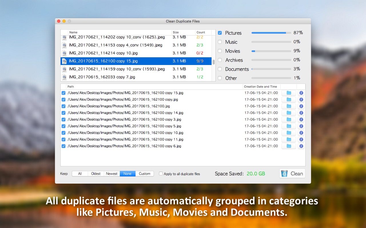 Screenshot do app Duplicate File Doctor