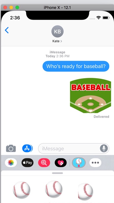 Animated Baseball Stickers Screenshot 1