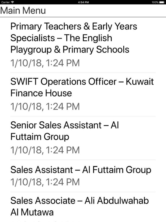 Screenshot #5 pour Kuwait Jobs