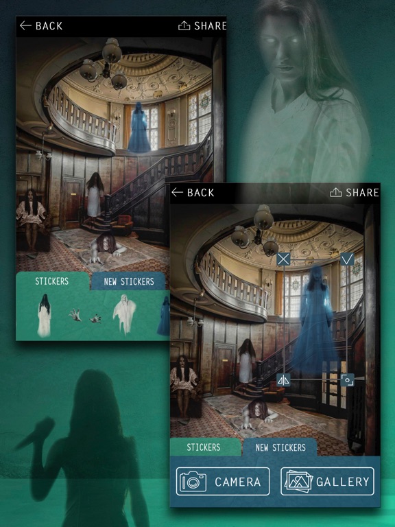 Halloween Ghost Stickers iPad screenshot 5 - Photo & Video app