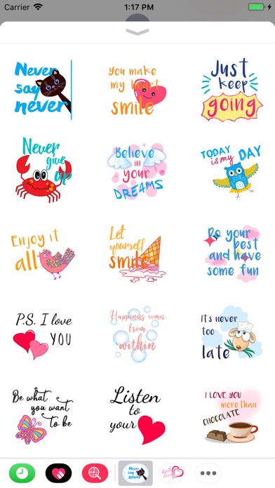 Happy stickers and quotes screenshot 3