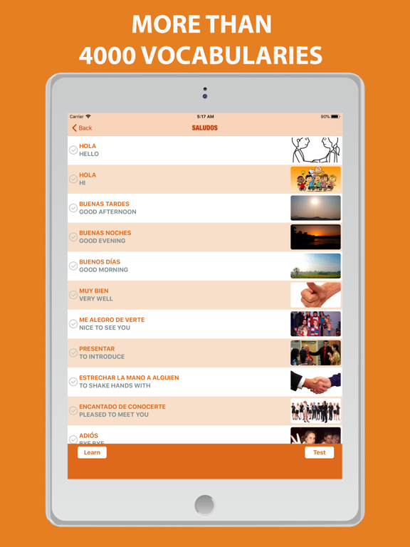 Screenshot #5 pour Spanish Vocabulary By Picture