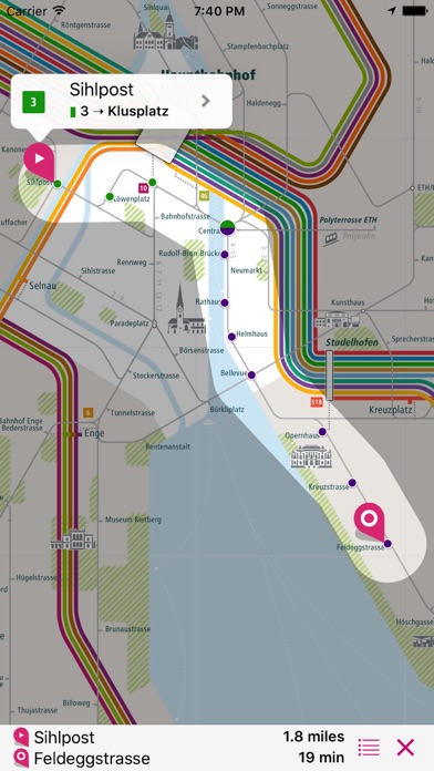 Screenshot #3 pour Zurich Rail Map Lite