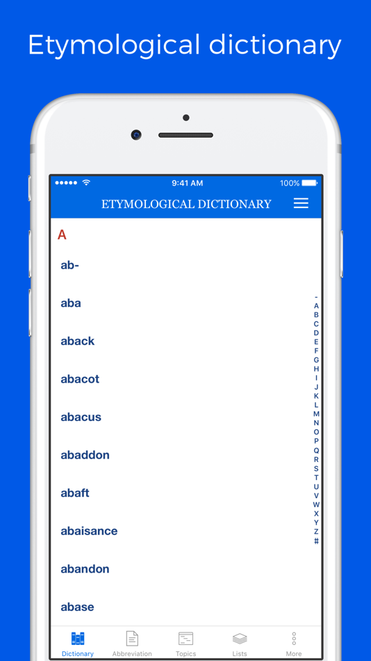 Etymological Dictionary - 1.0 - (iOS)