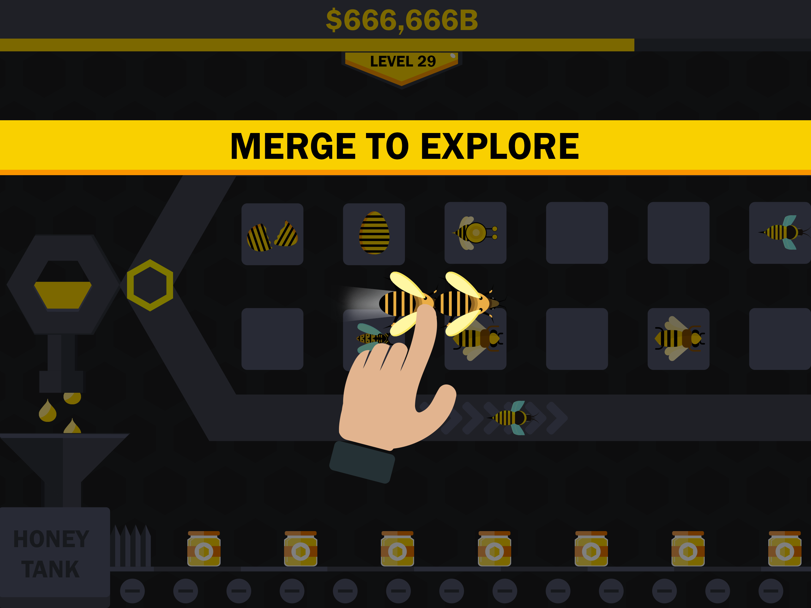 Hive Factory : Merge Honey Bee screenshot 7