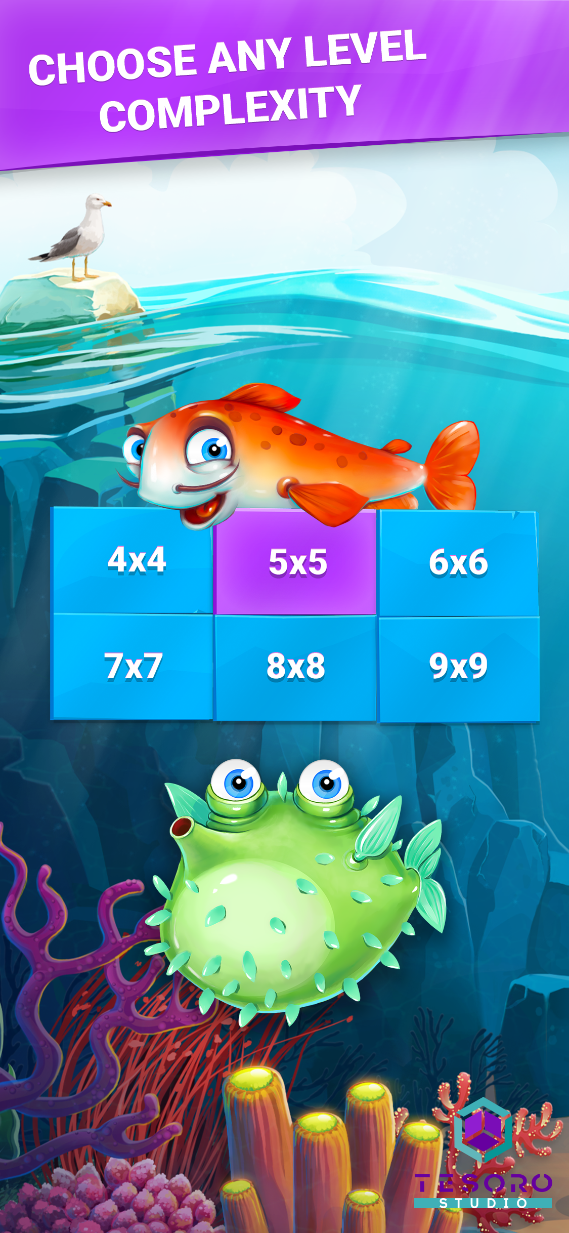 Fish Sudoku cute puzzle game