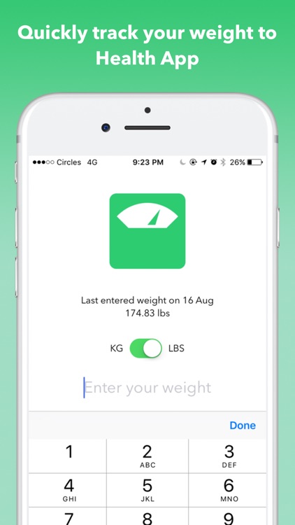 LogWeight for Health App