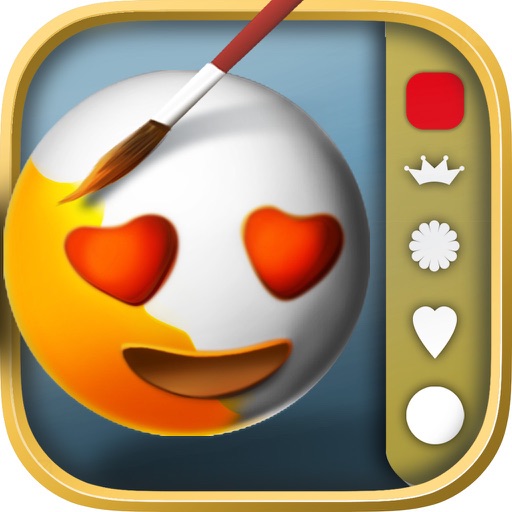 Смайлик 3D Книжка-раскраска - цвет Emojis