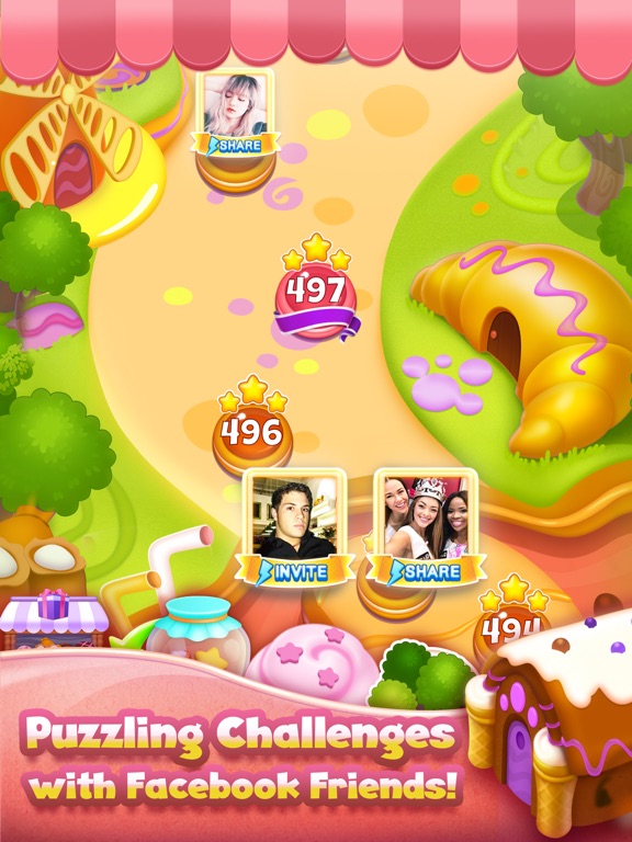 Cookie Yummy - Match 3 Puzzle iPad screenshot 4 - Games app