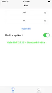MojeBMI screenshot #1 for iPhone